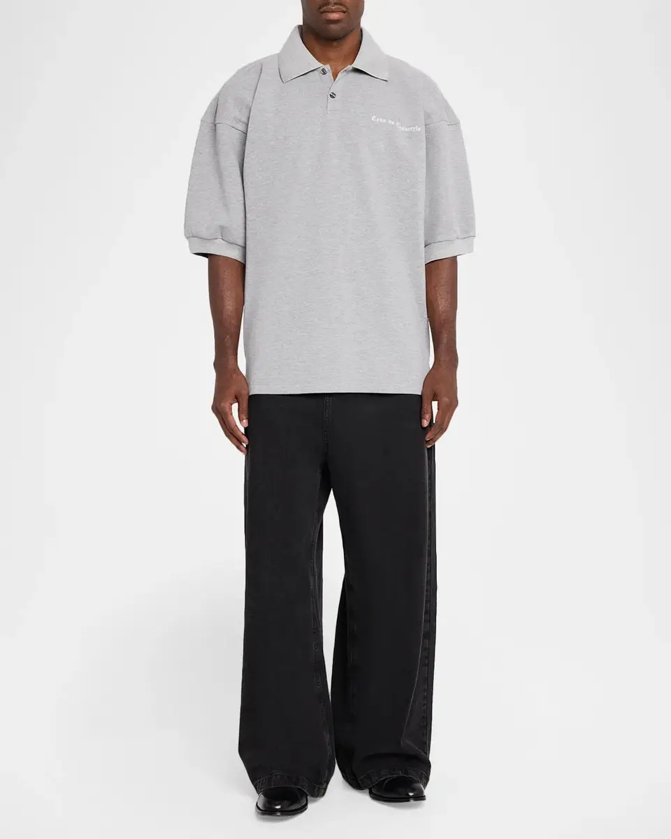 Willy Chavarria Men's Cotton Polo Shirt | Thumbnail 2 Willy Chavarria Men's Cotton Polo Shirt | Thumbnail 2