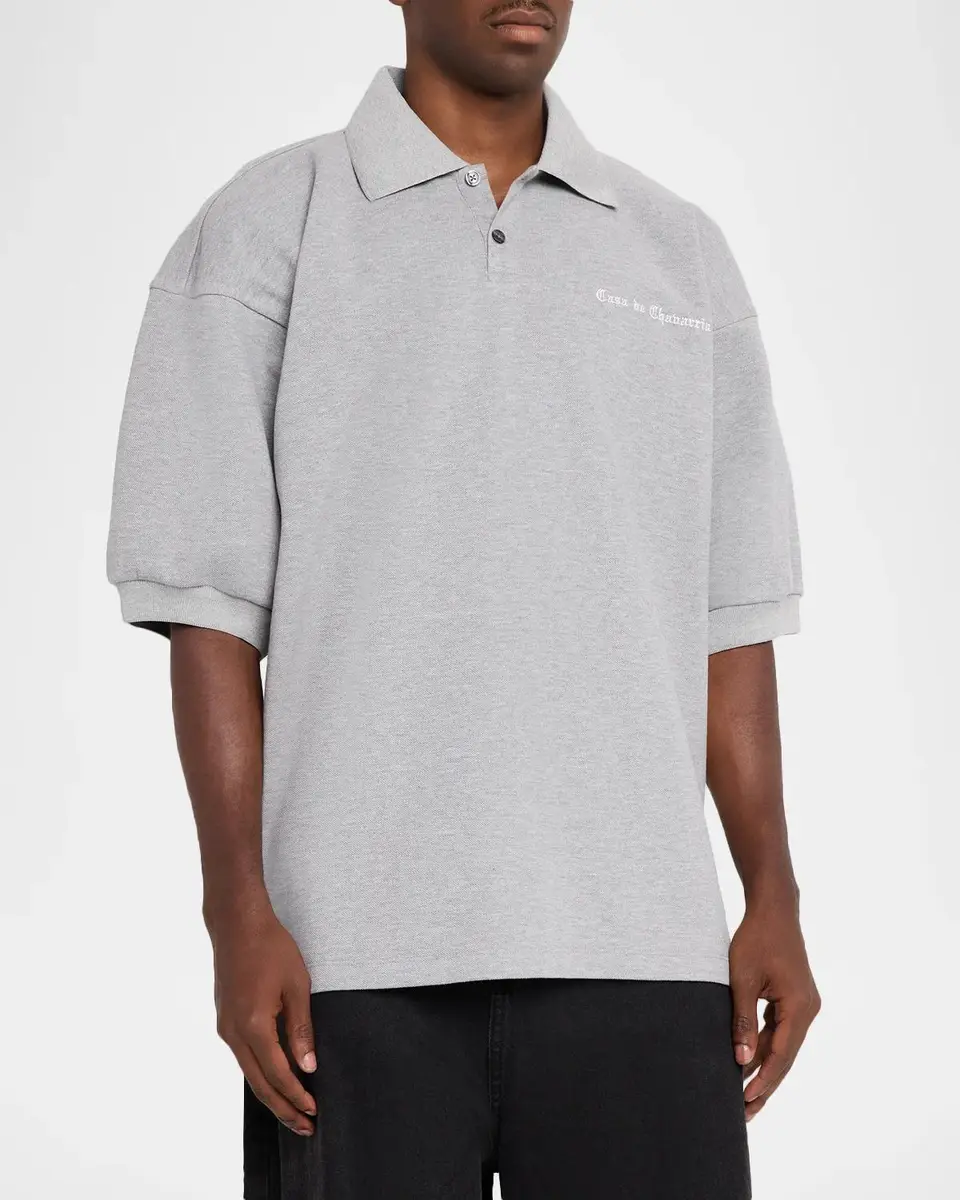 Willy Chavarria Men's Cotton Polo Shirt | Thumbnail 4 Willy Chavarria Men's Cotton Polo Shirt | Thumbnail 4