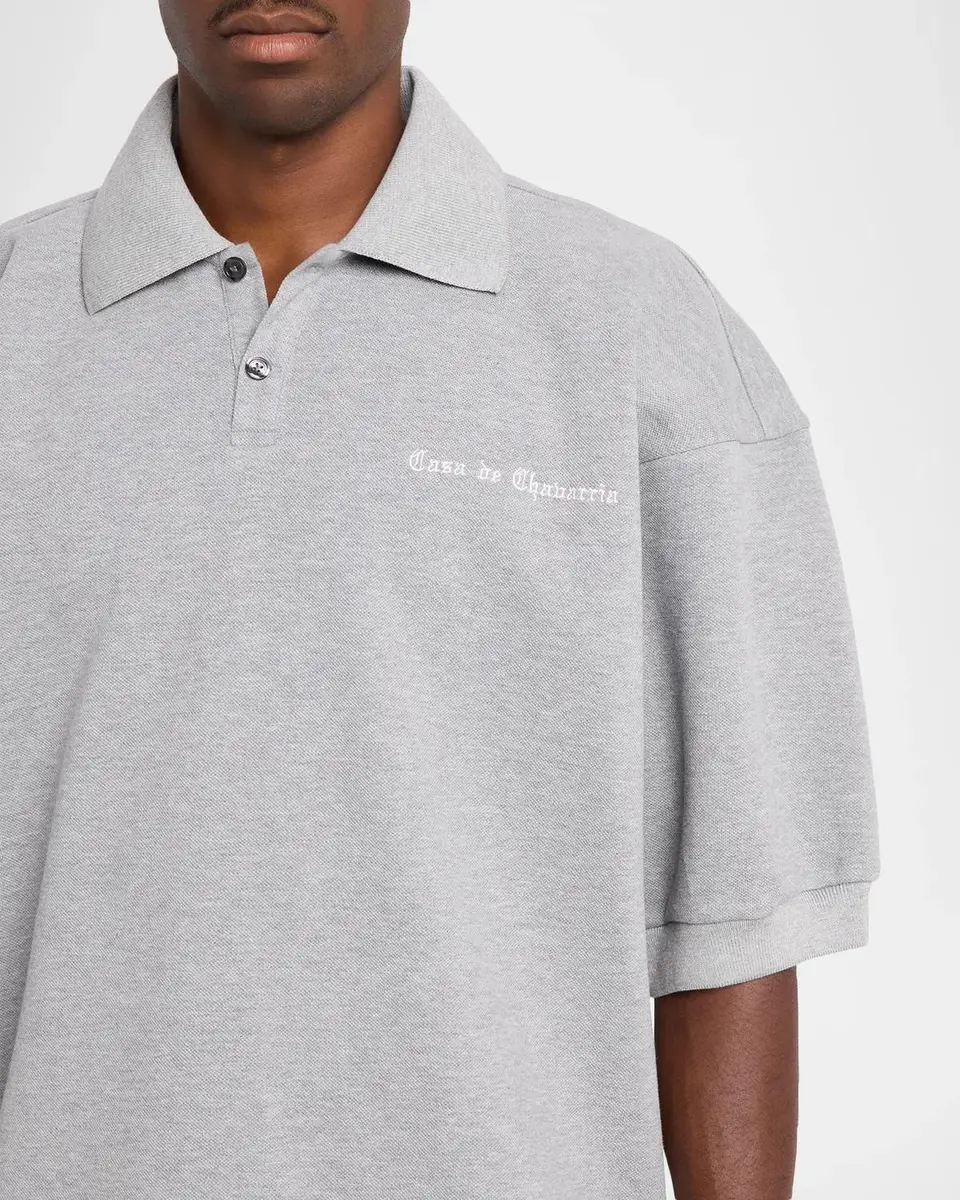Willy Chavarria Men's Cotton Polo Shirt | Thumbnail 5 Willy Chavarria Men's Cotton Polo Shirt | Thumbnail 5