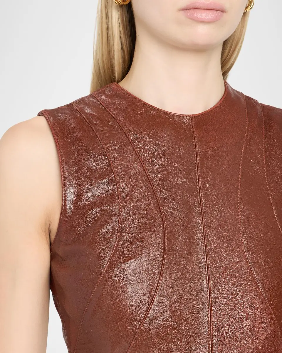 Ulla Johnson Juliette Leather Midi Dress | Thumbnail 5 Ulla Johnson Juliette Leather Midi Dress | Thumbnail 5
