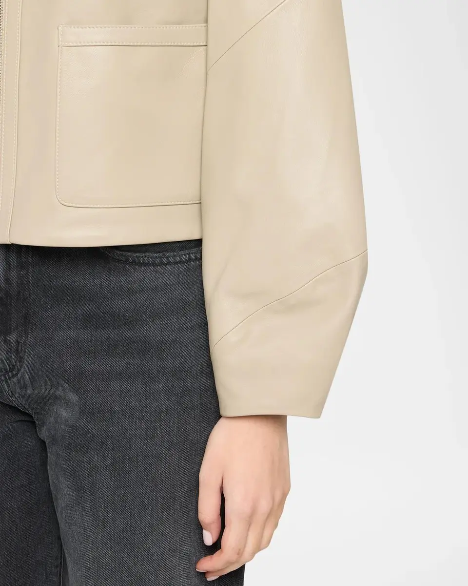 Mackage Solana-L Relaxed-Fit Leather Bomber Jacket | Thumbnail 5 Mackage Solana-L Relaxed-Fit Leather Bomber Jacket | Thumbnail 5
