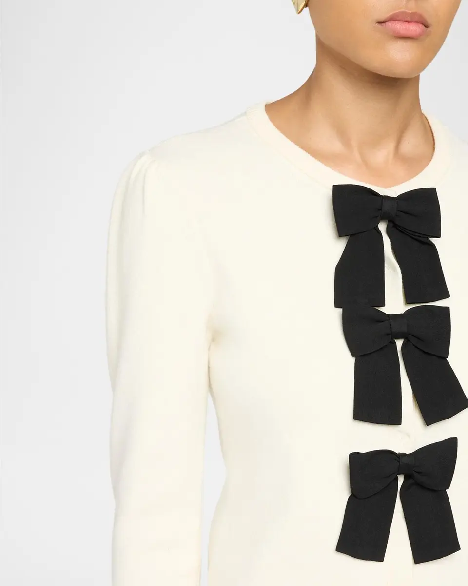 Generation Love Collins Bow Cardigan | Thumbnail 5 Generation Love Collins Bow Cardigan | Thumbnail 5