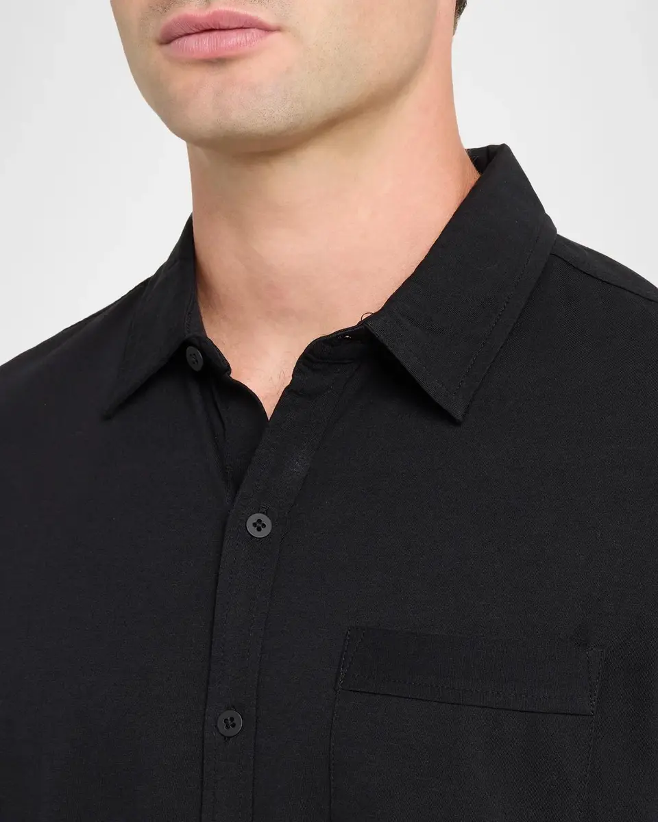 PAIGE Men's Cosgrove Pima Cotton Button-Front Shirt | Thumbnail 5 PAIGE Men's Cosgrove Pima Cotton Button-Front Shirt | Thumbnail 5