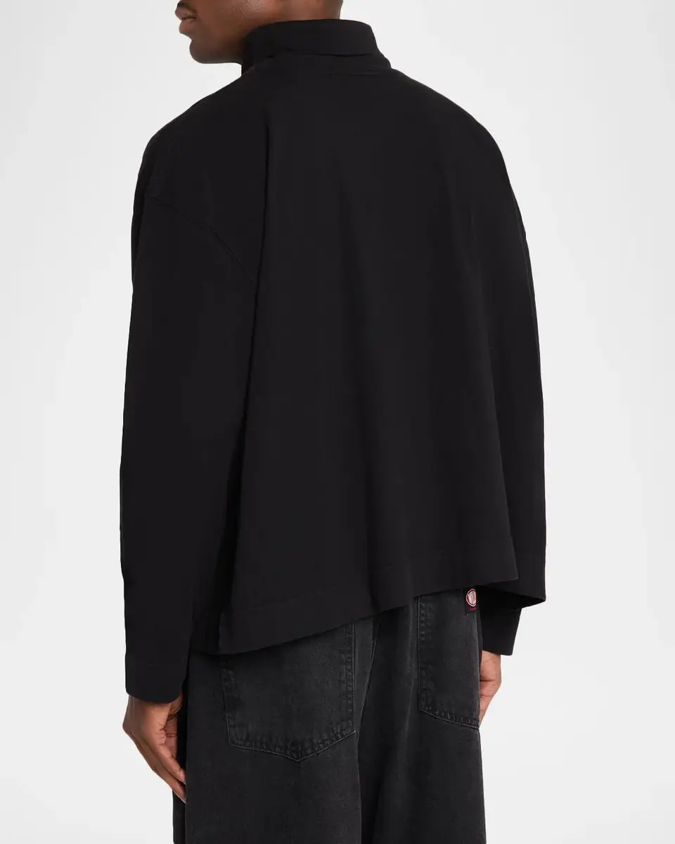 Willy Chavarria Men's Cotton Turtleneck Long Sleeve T-Shirt | Thumbnail 3 Willy Chavarria Men's Cotton Turtleneck Long Sleeve T-Shirt | Thumbnail 3