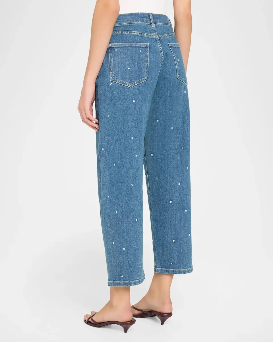 Generation Love Cobel Heart Crystal Straight-Leg Jeans | Thumbnail 3 Generation Love Cobel Heart Crystal Straight-Leg Jeans | Thumbnail 3