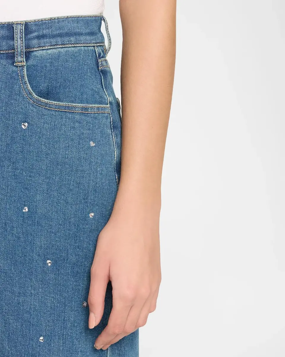 Generation Love Cobel Heart Crystal Straight-Leg Jeans | Thumbnail 5 Generation Love Cobel Heart Crystal Straight-Leg Jeans | Thumbnail 5
