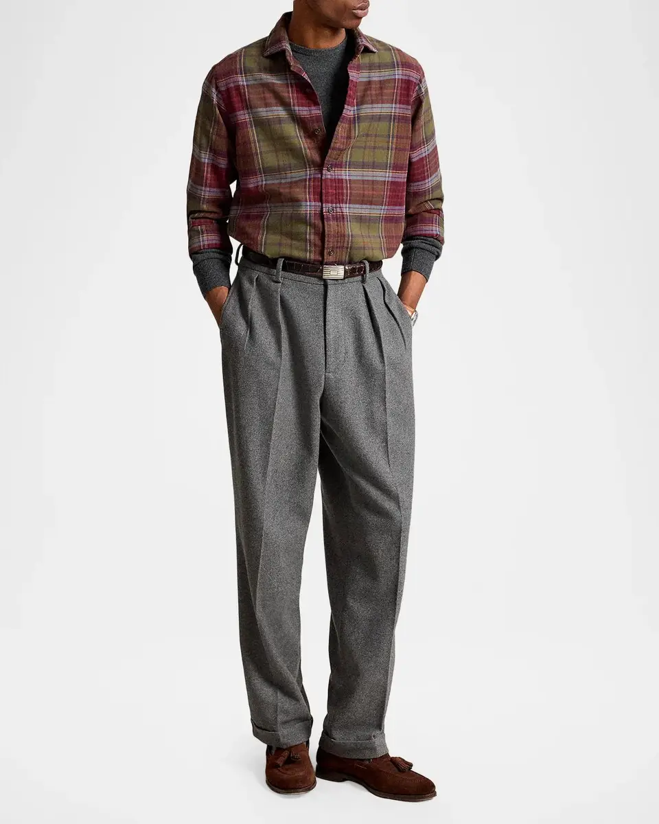 Polo Ralph Lauren Men's Classic-Fit Plaid Flannel Shirt | Thumbnail 2 Polo Ralph Lauren Men's Classic-Fit Plaid Flannel Shirt | Thumbnail 2