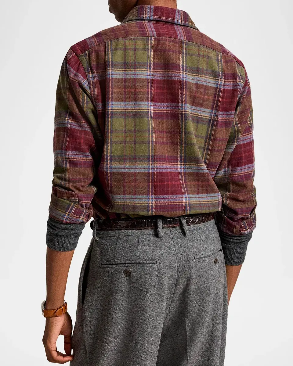 Polo Ralph Lauren Men's Classic-Fit Plaid Flannel Shirt | Thumbnail 3 Polo Ralph Lauren Men's Classic-Fit Plaid Flannel Shirt | Thumbnail 3