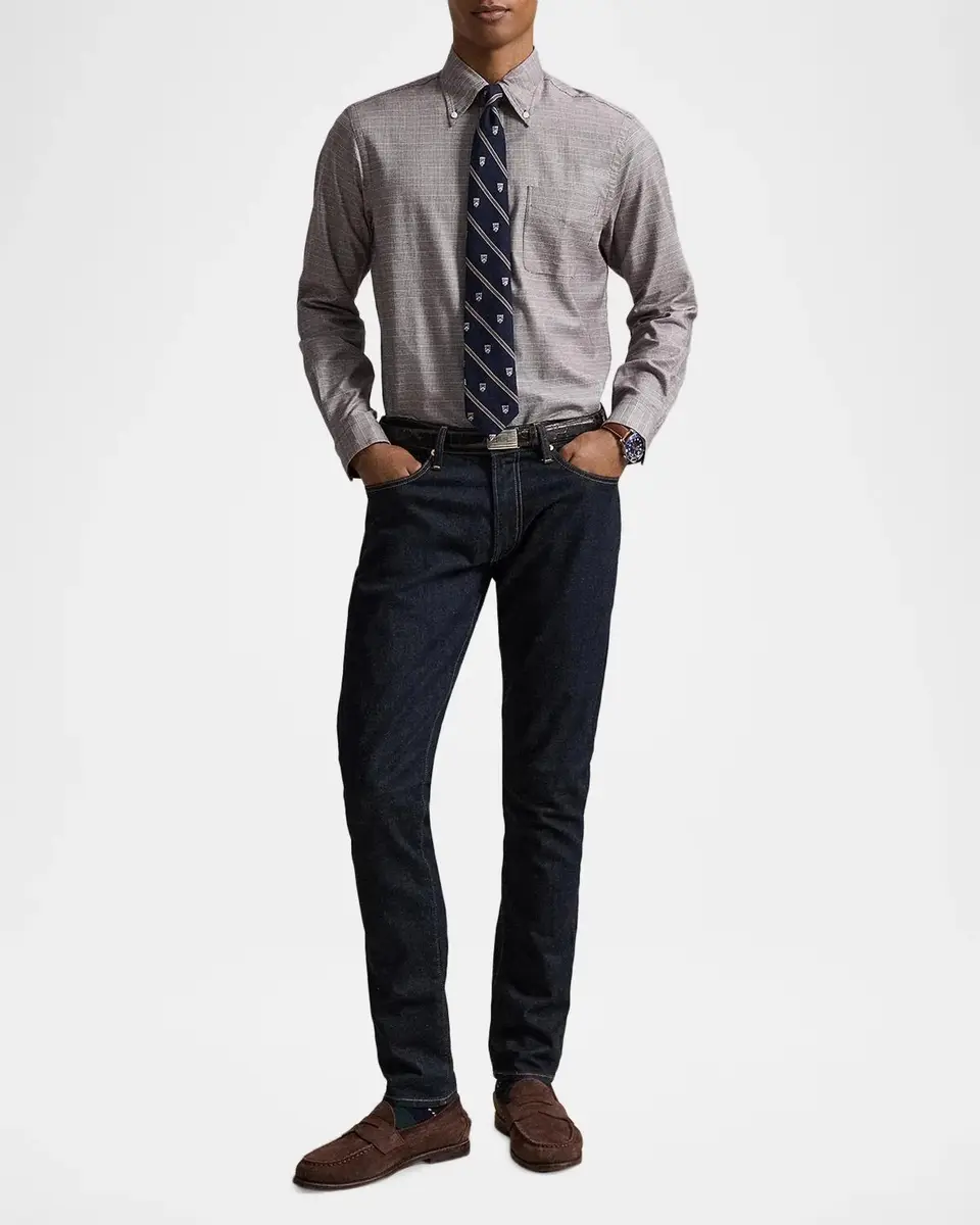 Polo Ralph Lauren Men's Checked Cotton Shirt | Thumbnail 2 Polo Ralph Lauren Men's Checked Cotton Shirt | Thumbnail 2