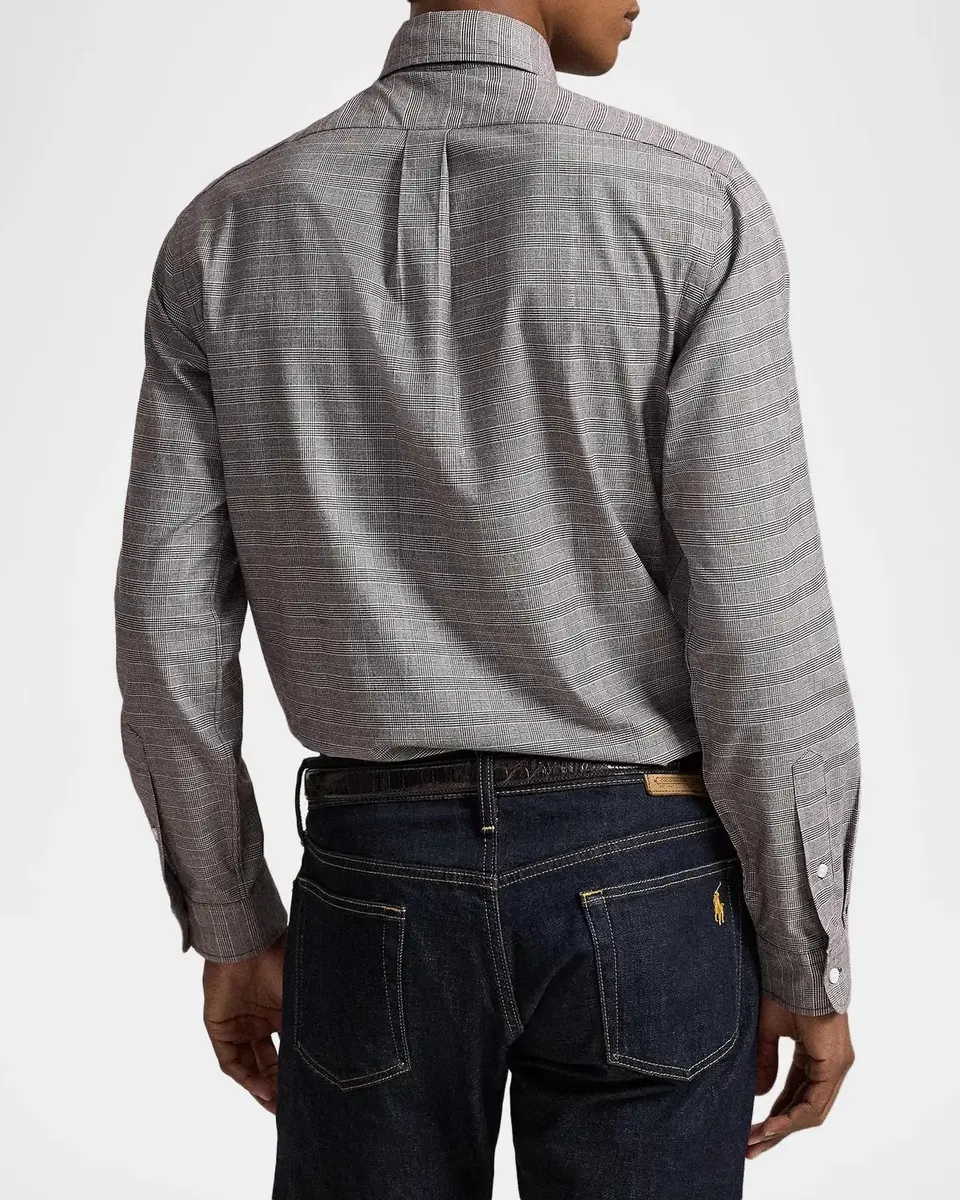 Polo Ralph Lauren Men's Checked Cotton Shirt | Thumbnail 3 Polo Ralph Lauren Men's Checked Cotton Shirt | Thumbnail 3