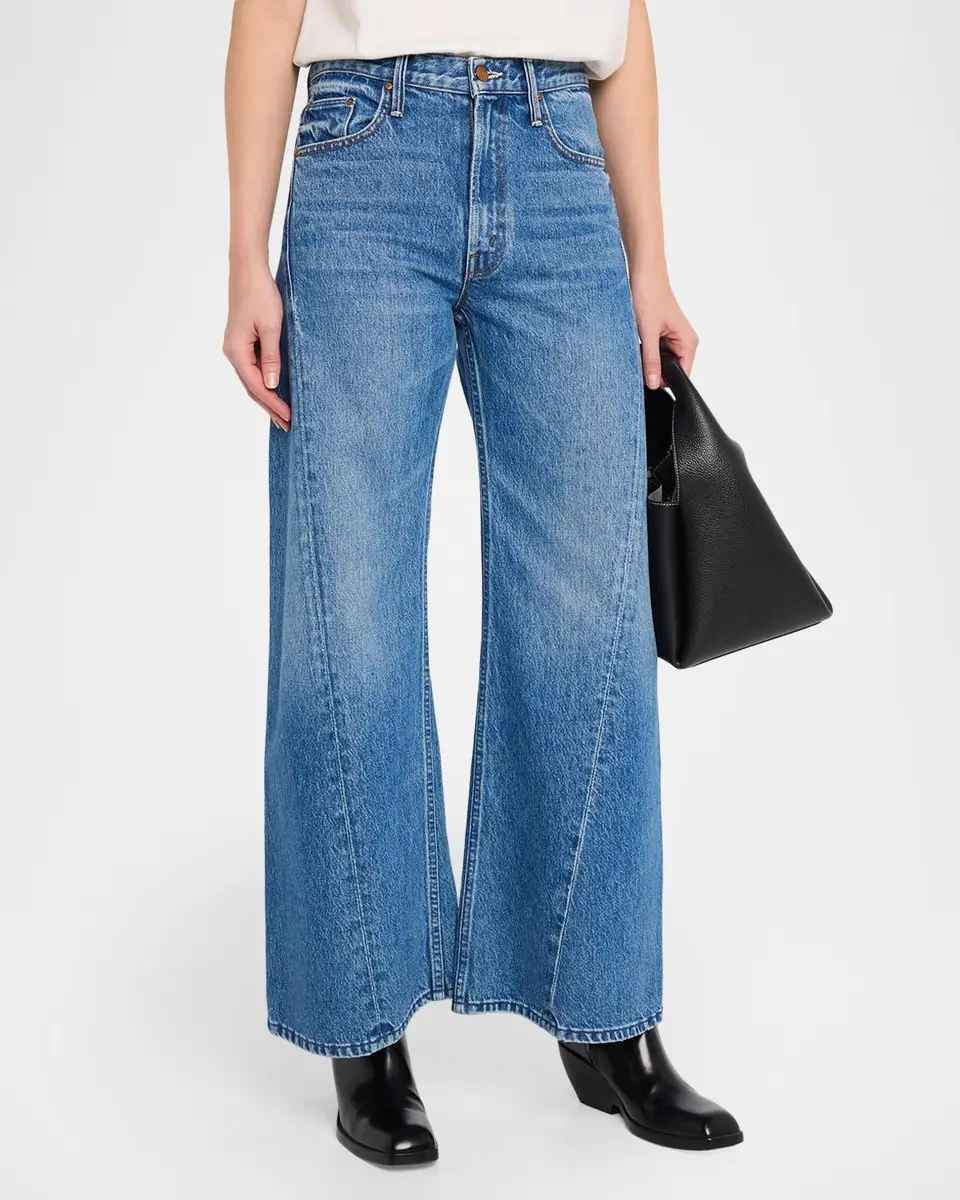 Mother Lil Lemon Twist Wide-Leg Jeans | Thumbnail 4 Mother Lil Lemon Twist Wide-Leg Jeans | Thumbnail 4