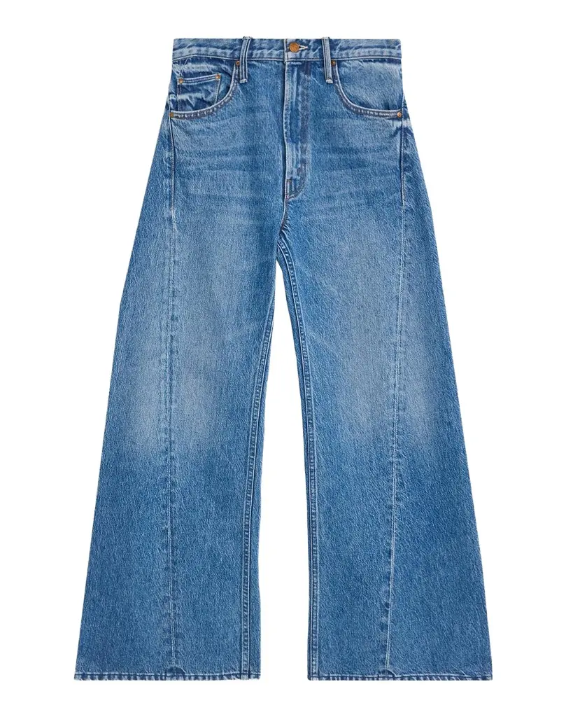 Mother Lil Lemon Twist Wide-Leg Jeans