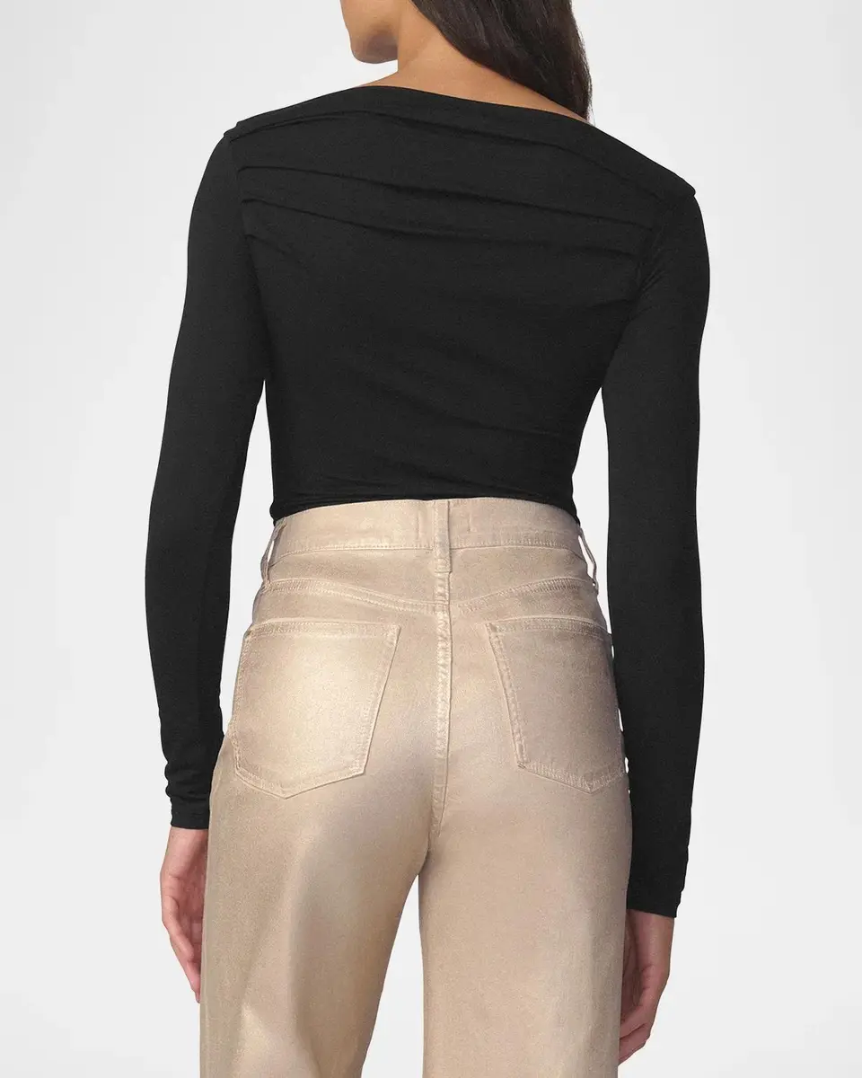 Joe's Jeans The Pleated Off-the-Shoulder Top | Thumbnail 3 Joe's Jeans The Pleated Off-the-Shoulder Top | Thumbnail 3