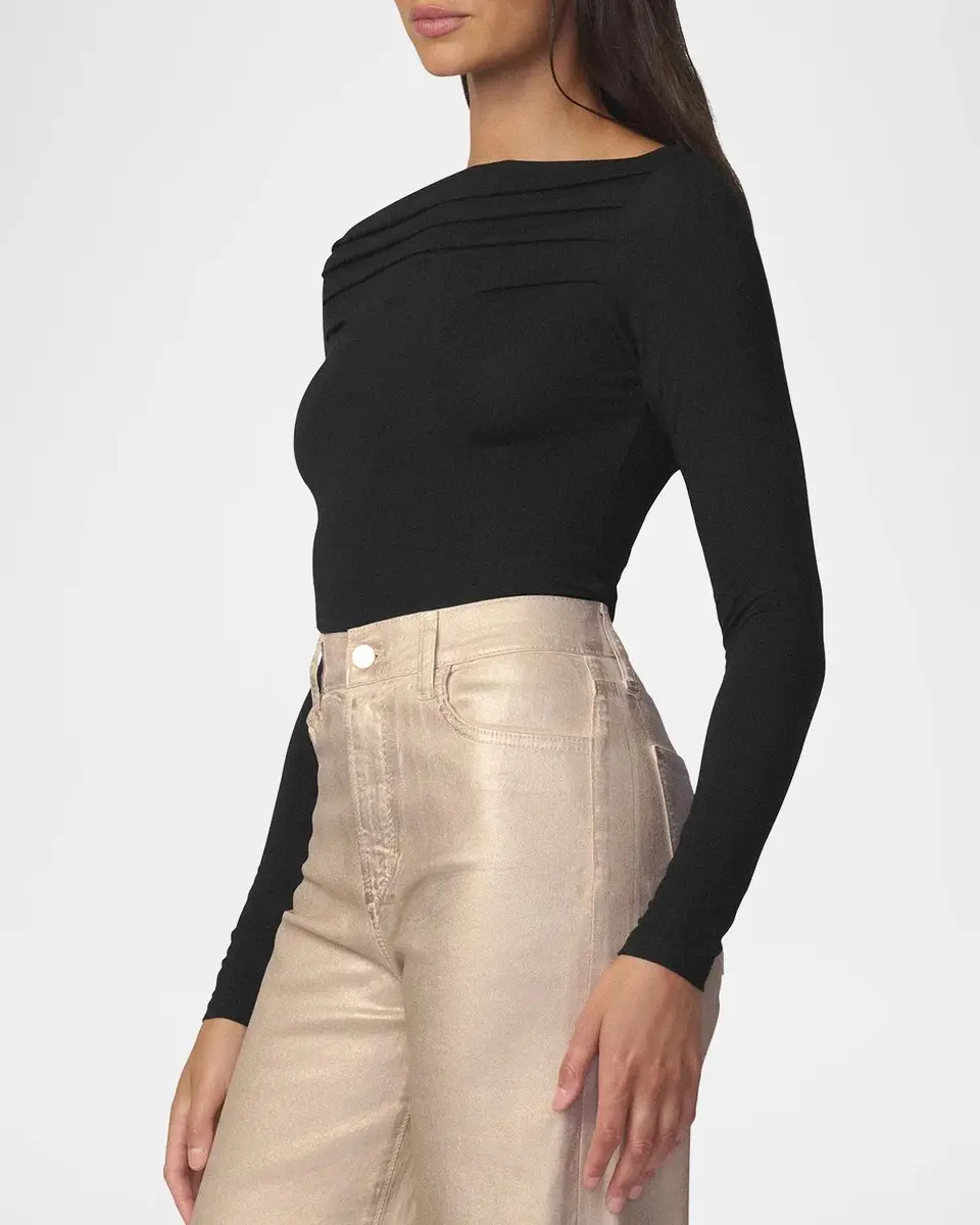 Joe's Jeans The Pleated Off-the-Shoulder Top | Thumbnail 5 Joe's Jeans The Pleated Off-the-Shoulder Top | Thumbnail 5