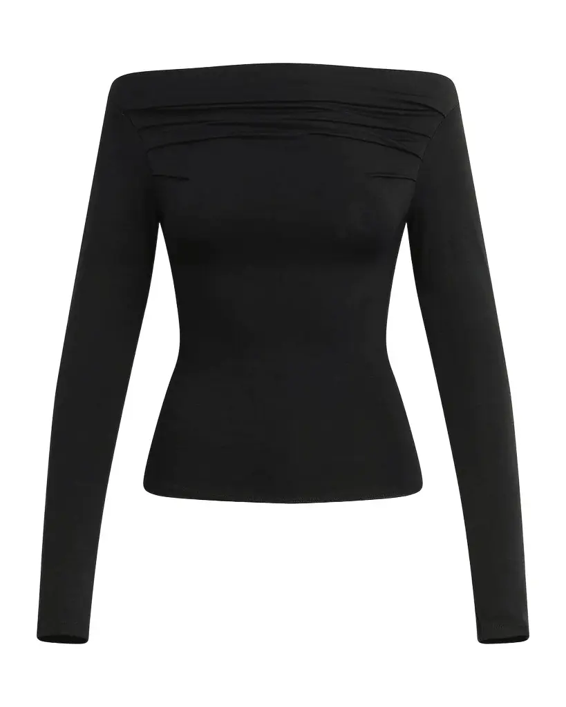 Joe's Jeans The Pleated Off-the-Shoulder Top