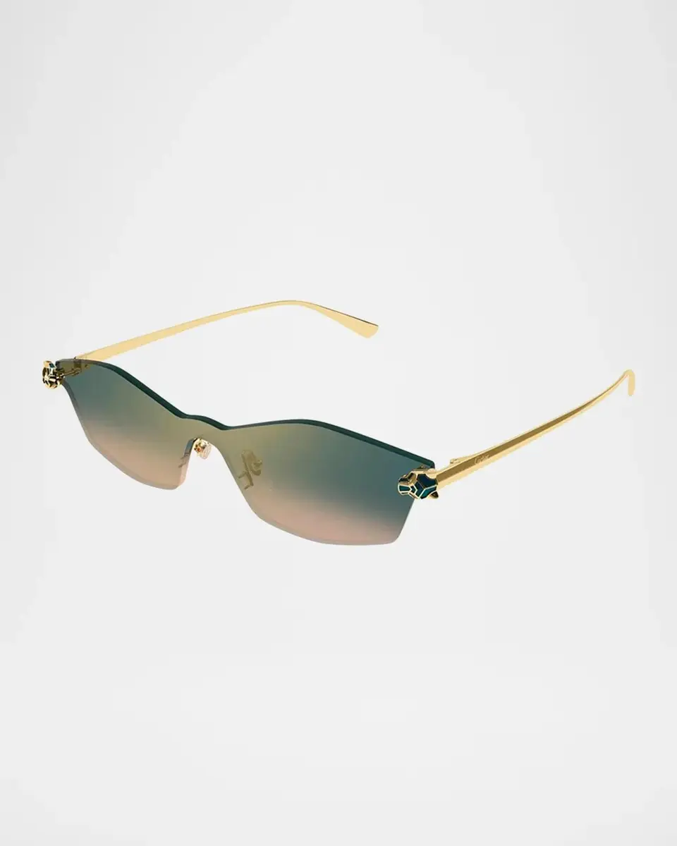 Cartier Panthère De 99MM Mask Sunglasses | Thumbnail 2 Cartier Panthère De 99MM Mask Sunglasses | Thumbnail 2