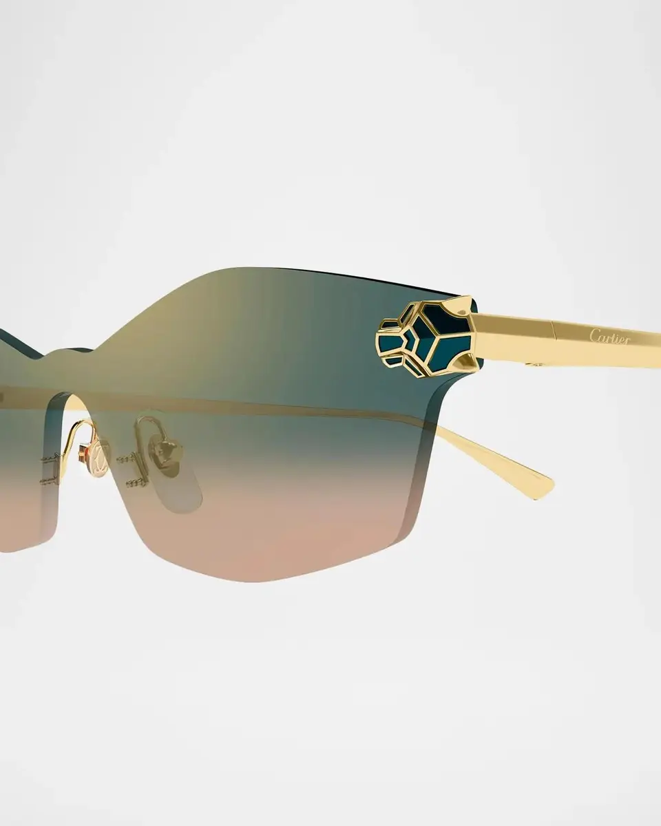 Cartier Panthère De 99MM Mask Sunglasses | Thumbnail 3 Cartier Panthère De 99MM Mask Sunglasses | Thumbnail 3