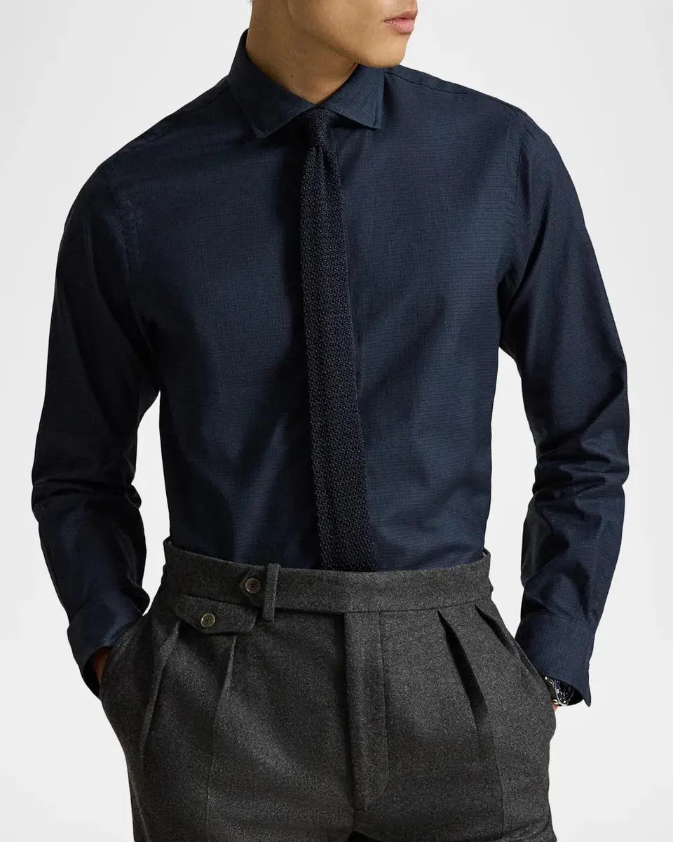 Polo Ralph Lauren Men's Plaid Twill Classic-Fit Shirt | Thumbnail 4 Polo Ralph Lauren Men's Plaid Twill Classic-Fit Shirt | Thumbnail 4