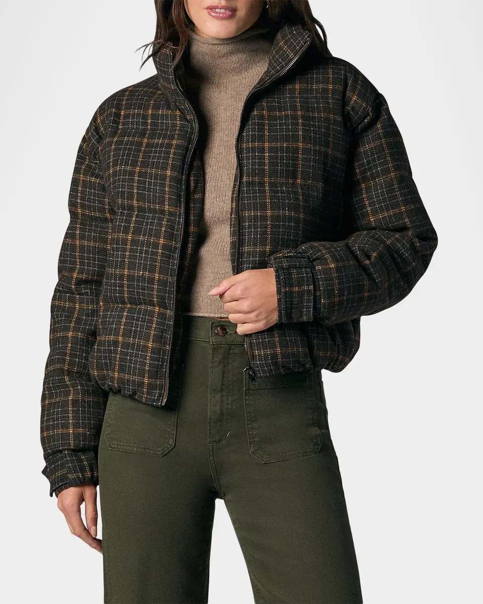 Joe's Jeans The Bruna Brushed Plaid Puffer Jacket | Thumbnail 4 Joe's Jeans The Bruna Brushed Plaid Puffer Jacket | Thumbnail 4