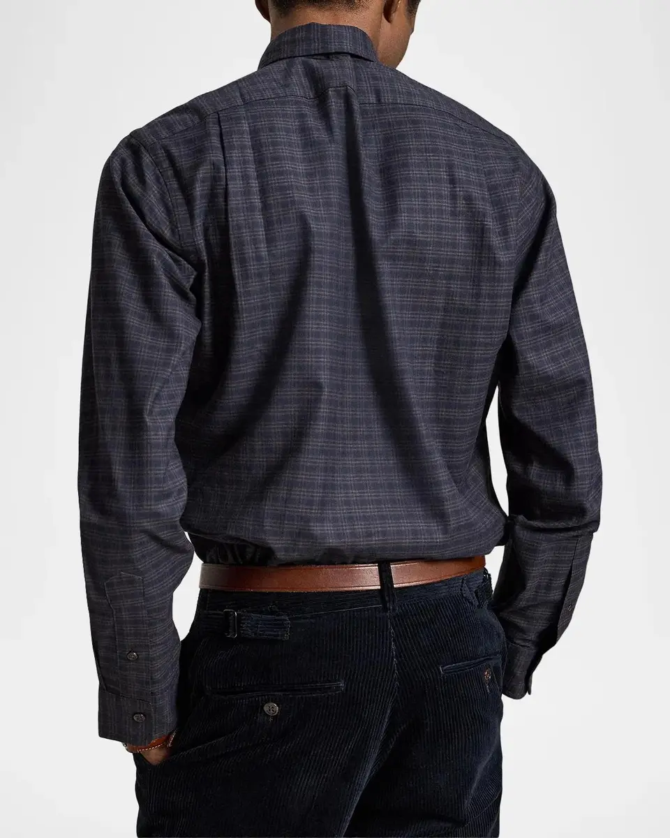 Polo Ralph Lauren Men's Tattersall Twill Classic-Fit Shirt | Thumbnail 3 Polo Ralph Lauren Men's Tattersall Twill Classic-Fit Shirt | Thumbnail 3