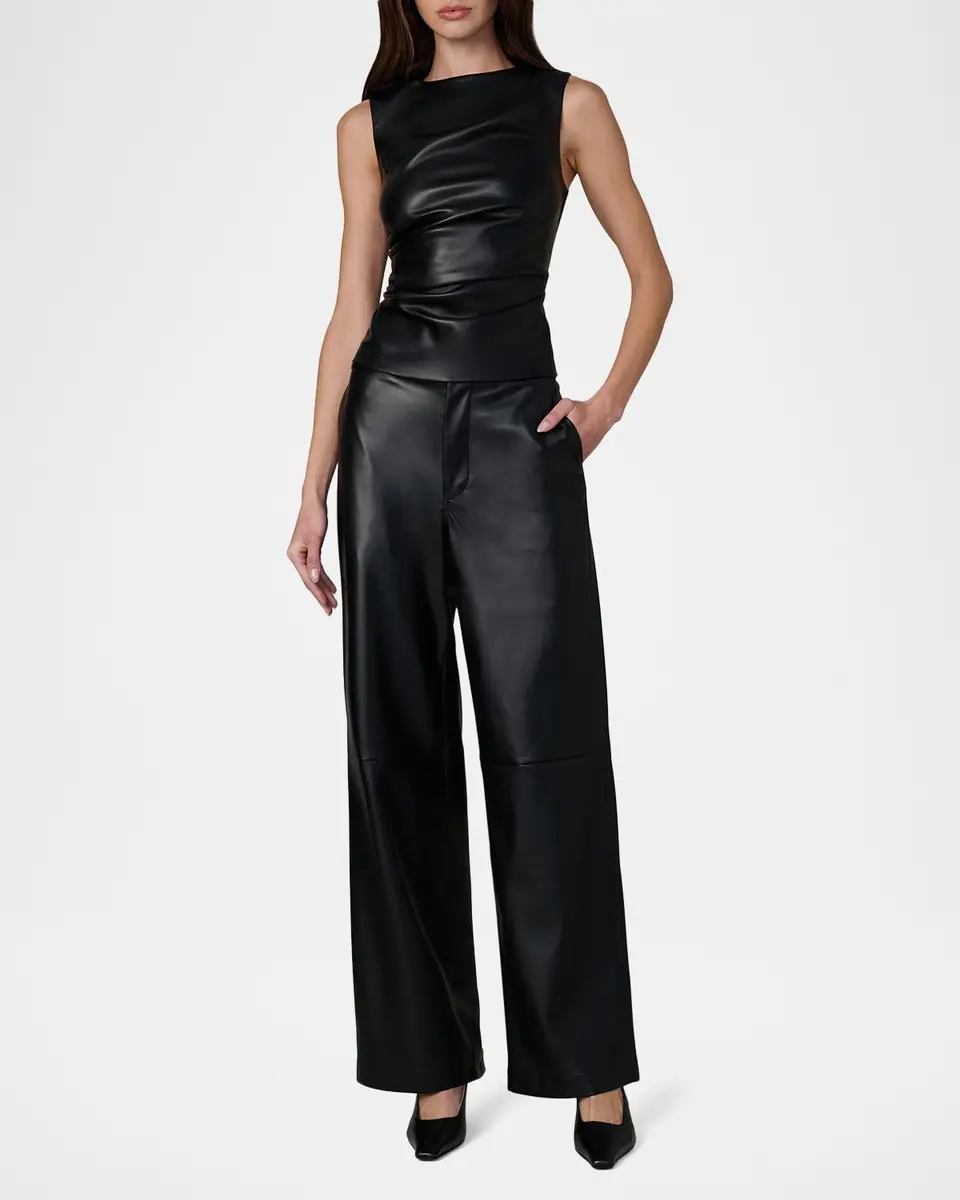 Joe's Jeans The Meg Vegan Leather Top | Thumbnail 2 Joe's Jeans The Meg Vegan Leather Top | Thumbnail 2