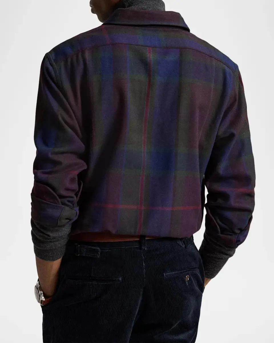 Polo Ralph Lauren Men's Classic-Fit Plaid Twill Workshirt | Thumbnail 3 Polo Ralph Lauren Men's Classic-Fit Plaid Twill Workshirt | Thumbnail 3