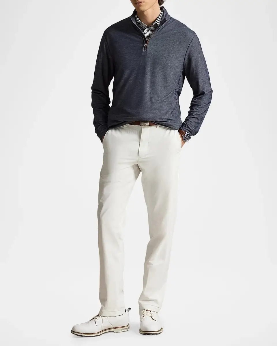 Polo Ralph Lauren Men's Golf Quarter-Zip Mesh Sweatshirt | Thumbnail 2 Polo Ralph Lauren Men's Golf Quarter-Zip Mesh Sweatshirt | Thumbnail 2