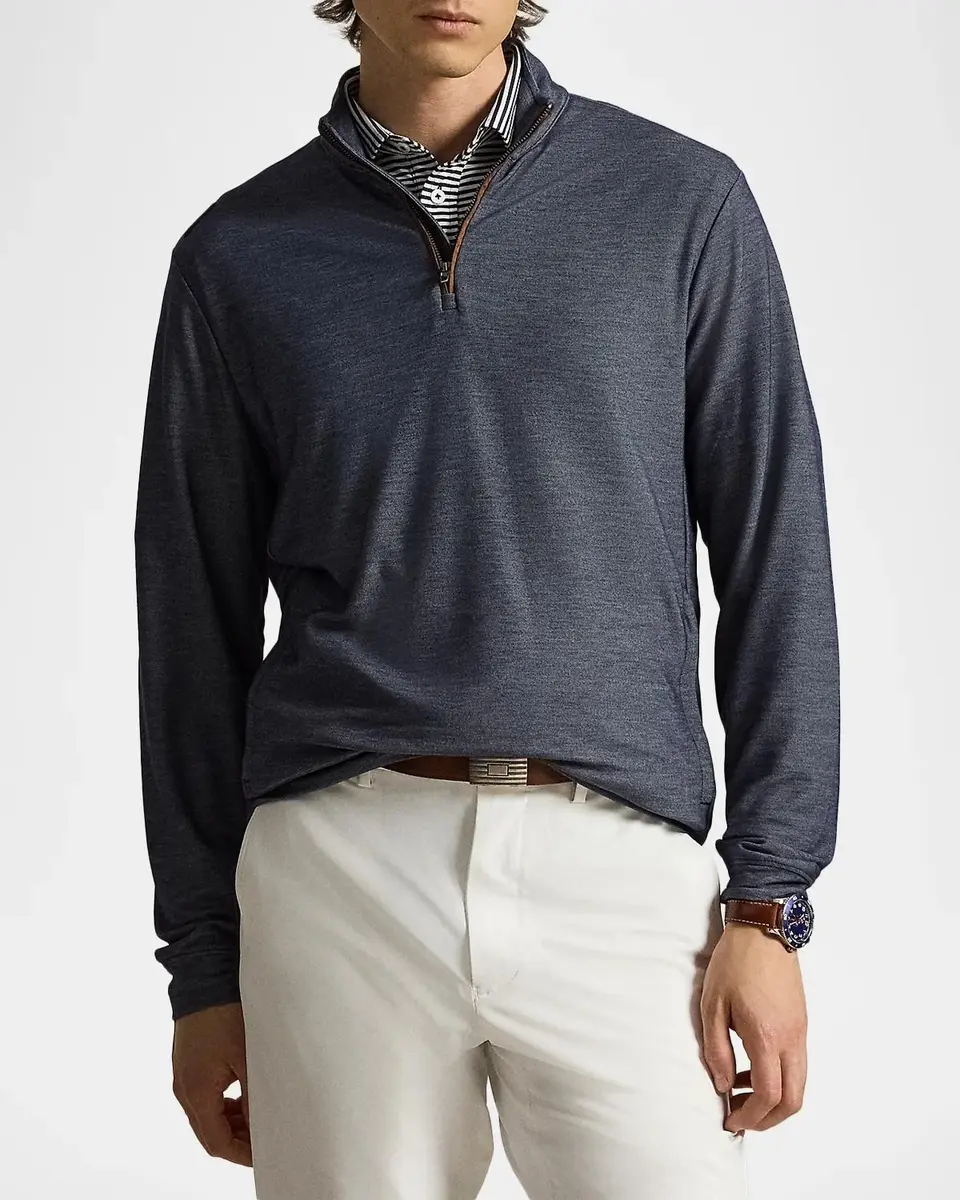 Polo Ralph Lauren Men's Golf Quarter-Zip Mesh Sweatshirt | Thumbnail 4 Polo Ralph Lauren Men's Golf Quarter-Zip Mesh Sweatshirt | Thumbnail 4