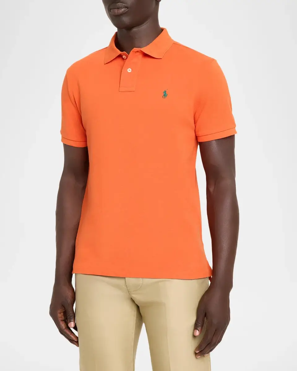 Polo Ralph Lauren Men's Cotton Mesh Polo Shirt | Thumbnail 4