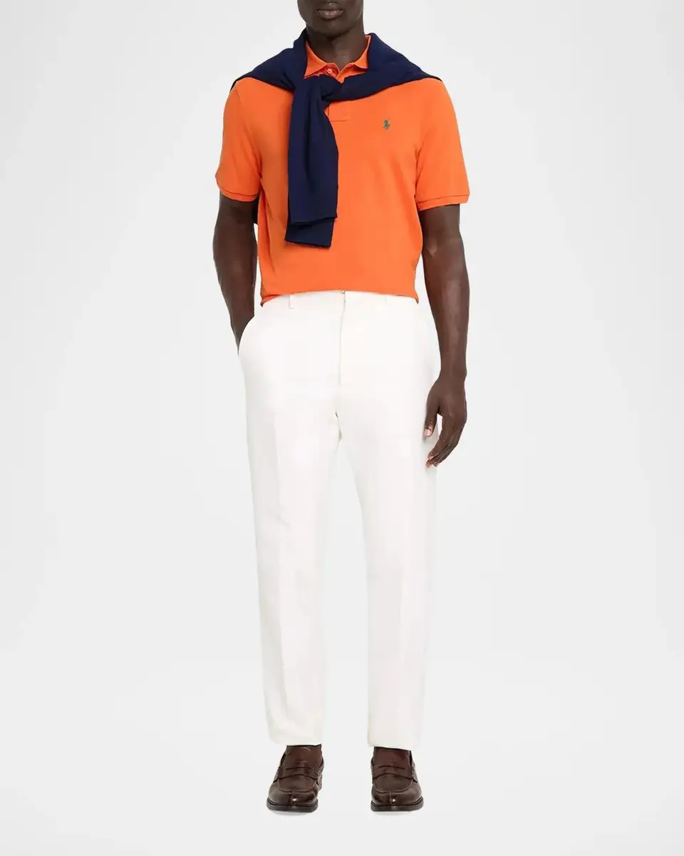 Polo Ralph Lauren Men's Custom Slim Fit Big Pony Mesh Polo Shirt | Thumbnail 2 Polo Ralph Lauren Men's Custom Slim Fit Big Pony Mesh Polo Shirt | Thumbnail 2