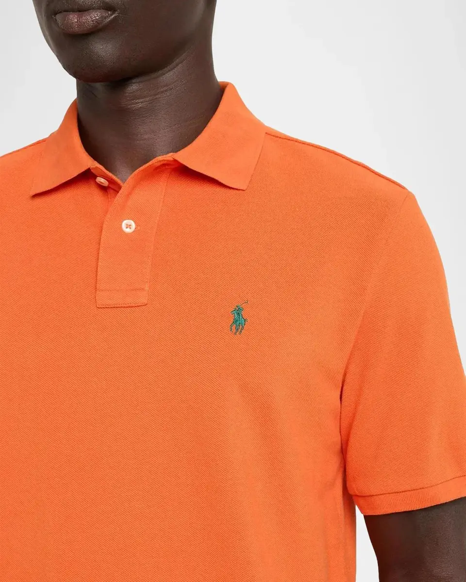 Polo Ralph Lauren Men's Custom Slim Fit Big Pony Mesh Polo Shirt | Thumbnail 5 Polo Ralph Lauren Men's Custom Slim Fit Big Pony Mesh Polo Shirt | Thumbnail 5