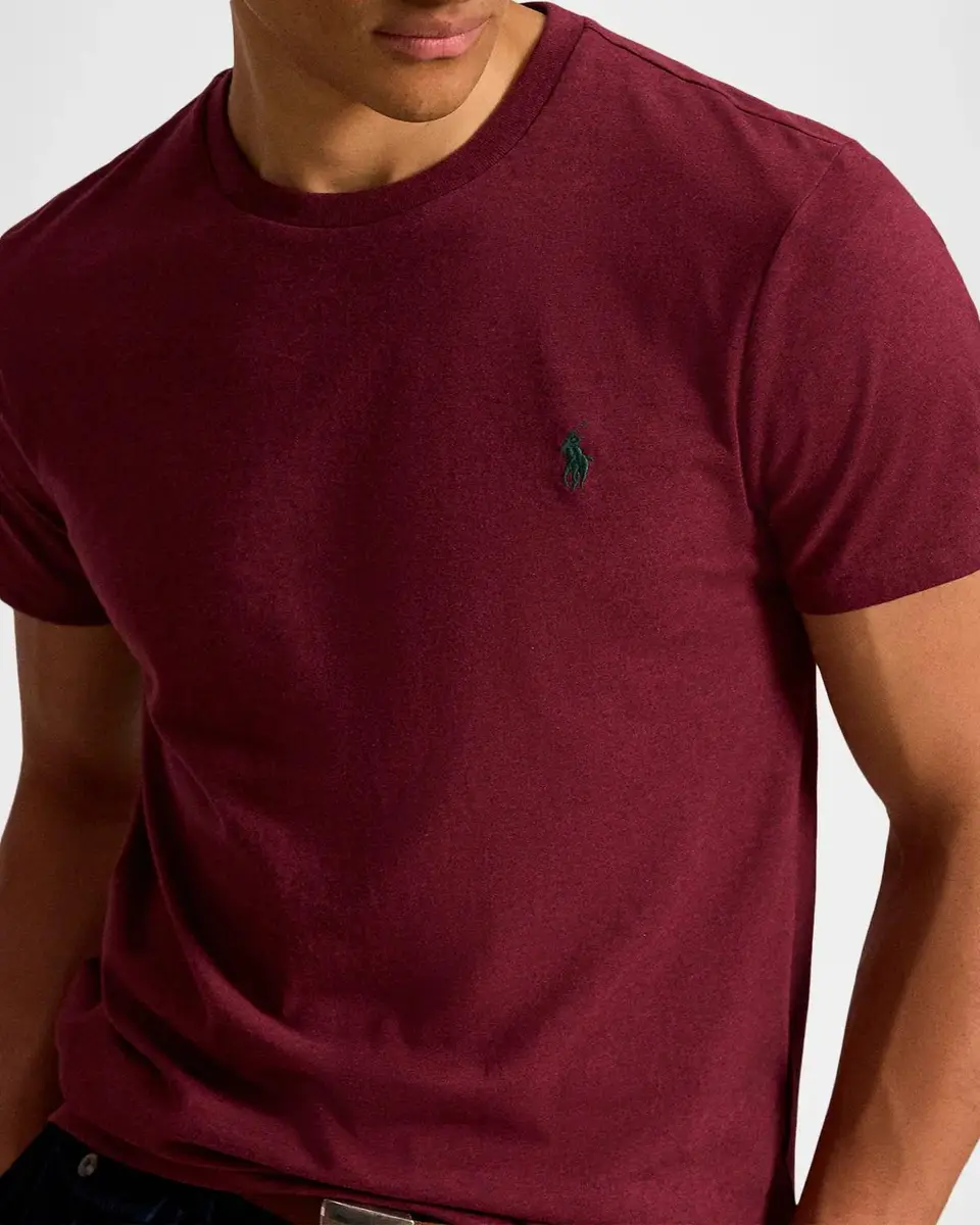 Polo Ralph Lauren Men's Custom Slim Fit Jersey Crewneck T-Shirt | Thumbnail 5 Polo Ralph Lauren Men's Custom Slim Fit Jersey Crewneck T-Shirt | Thumbnail 5