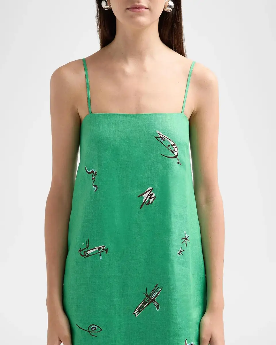 ALÉMAIS Wanda Embroidered Linen-Blend Maxi Dress | Thumbnail 5 ALÉMAIS Wanda Embroidered Linen-Blend Maxi Dress | Thumbnail 5