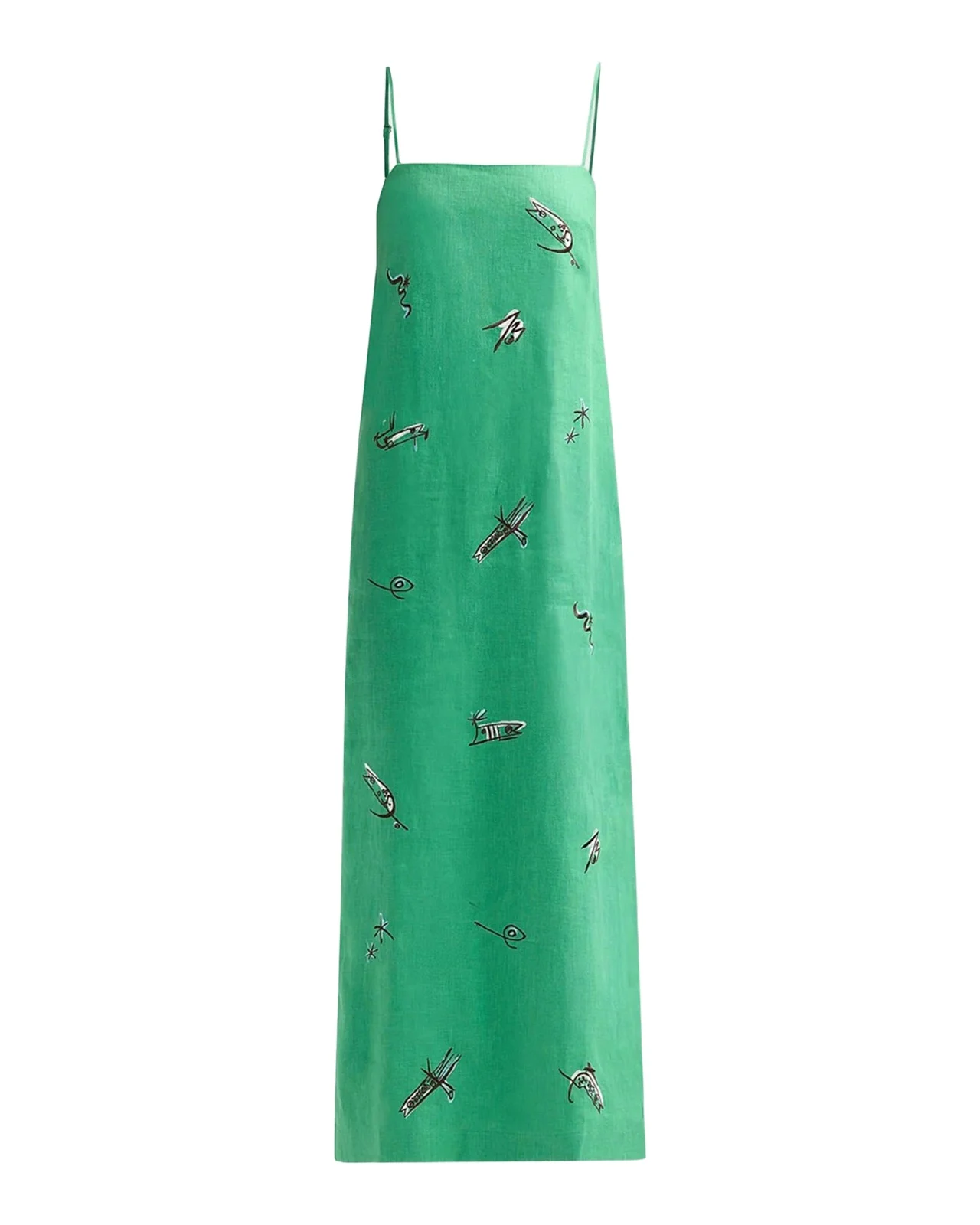 Wanda Embroidered Linen-Blend Maxi Dress Wanda Embroidered Linen-Blend Maxi Dress