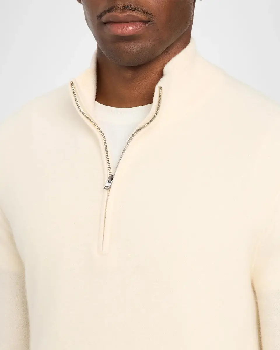 Vince Men's Plush Cashmere Quarter-Zip Sweater | Thumbnail 5 Vince Men's Plush Cashmere Quarter-Zip Sweater | Thumbnail 5