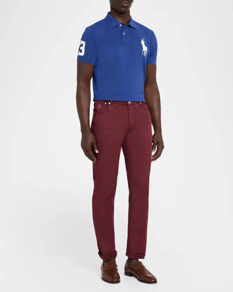 Polo Ralph Lauren Men's Custom Slim Fit Big Pony Mesh Polo Shirt | Thumbnail 2 Polo Ralph Lauren Men's Custom Slim Fit Big Pony Mesh Polo Shirt | Thumbnail 2