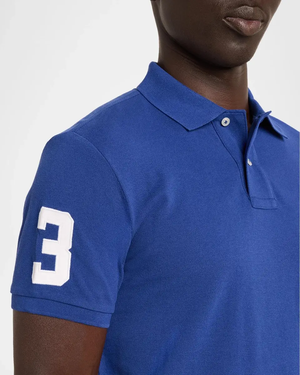 Polo Ralph Lauren Men's Custom Slim Fit Big Pony Mesh Polo Shirt | Thumbnail 5 Polo Ralph Lauren Men's Custom Slim Fit Big Pony Mesh Polo Shirt | Thumbnail 5