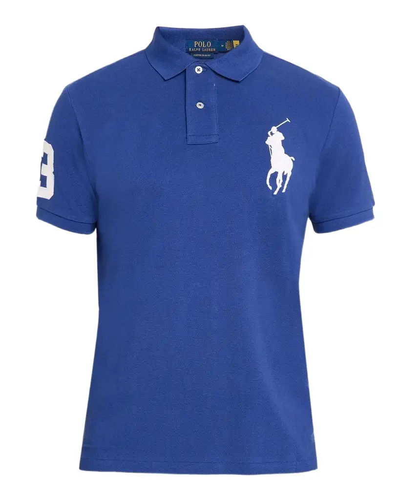 Polo Ralph Lauren Men's Custom Slim Fit Big Pony Mesh Polo Shirt