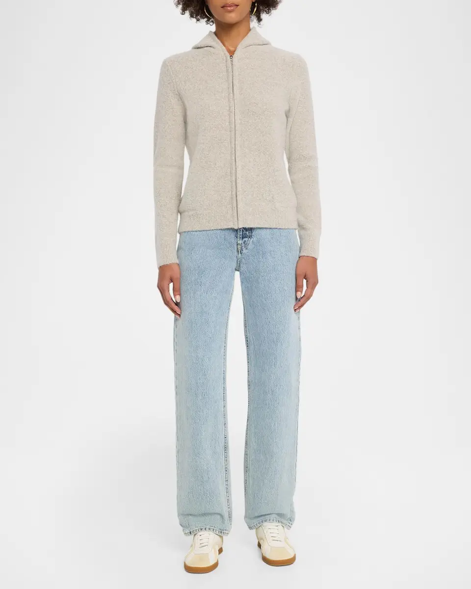 TSE Cashmere Cashmere Boucle Hooded Zip-Front Cardigan | Thumbnail 2 TSE Cashmere Cashmere Boucle Hooded Zip-Front Cardigan | Thumbnail 2