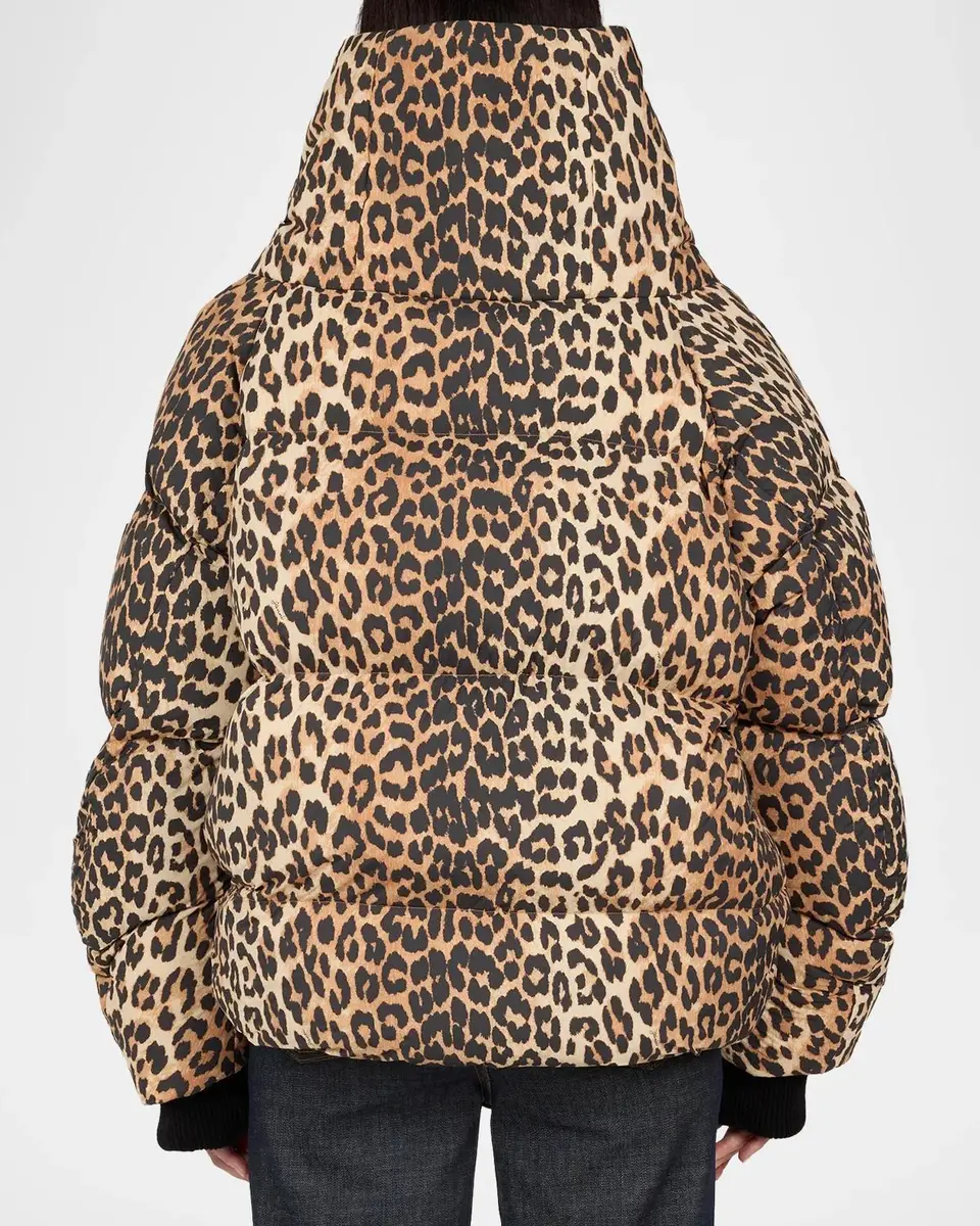 Ganni Future Leopard-Printed Puffer Jacket | Thumbnail 3 Ganni Future Leopard-Printed Puffer Jacket | Thumbnail 3