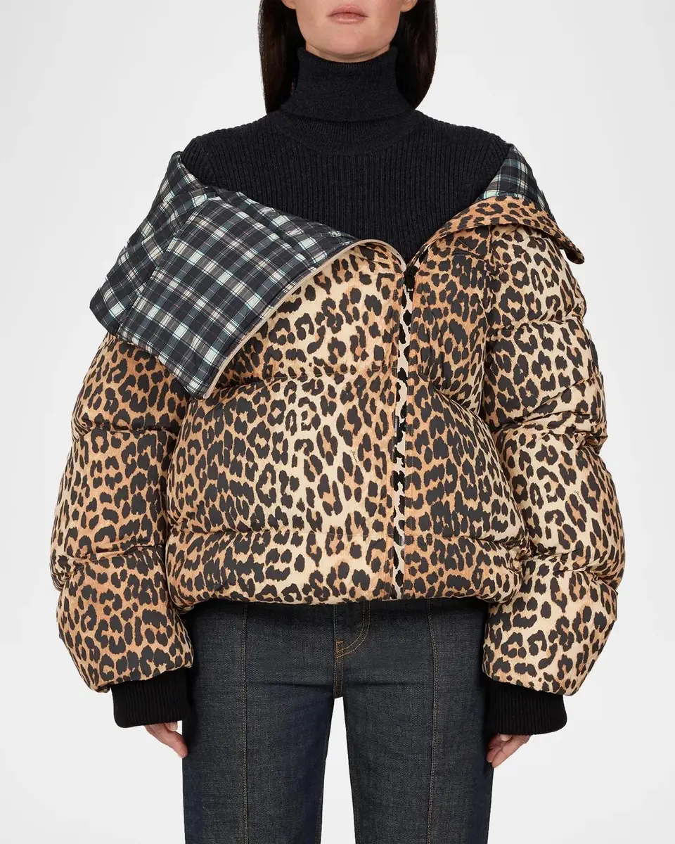 Ganni Future Leopard-Printed Puffer Jacket | Thumbnail 4 Ganni Future Leopard-Printed Puffer Jacket | Thumbnail 4