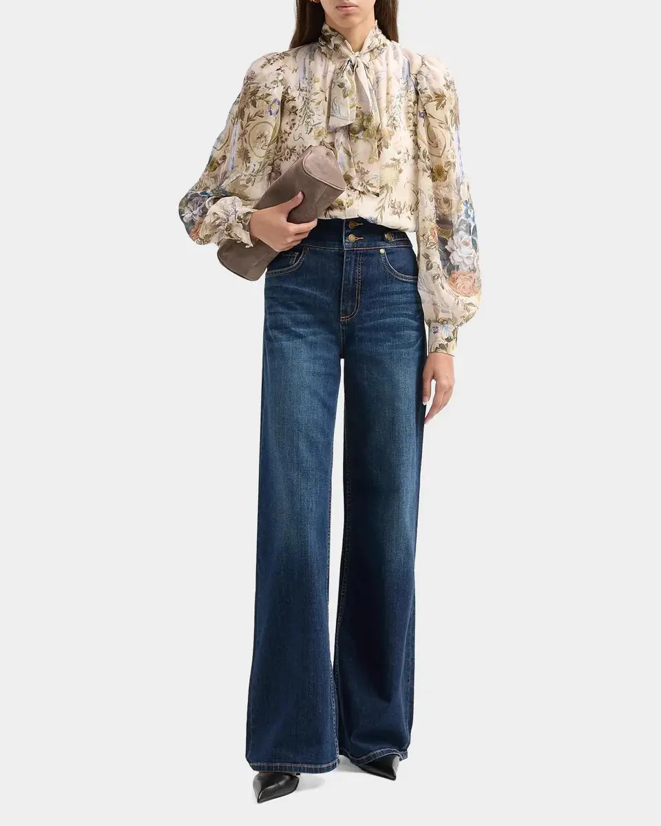Kobi Halperin Beau Floral Tieneck Blouse | Thumbnail 2 Kobi Halperin Beau Floral Tieneck Blouse | Thumbnail 2