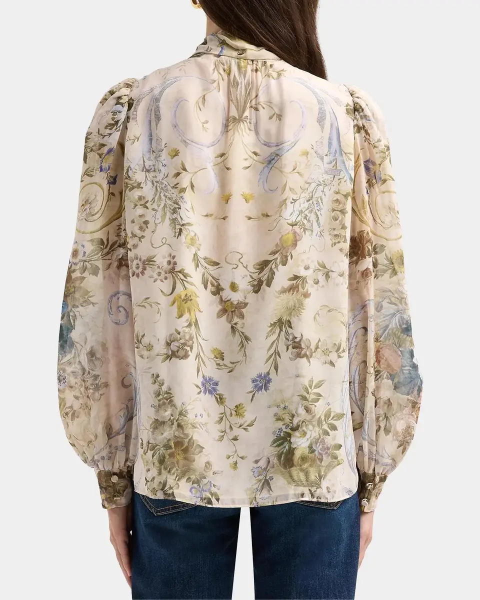 Kobi Halperin Beau Floral Tieneck Blouse | Thumbnail 3 Kobi Halperin Beau Floral Tieneck Blouse | Thumbnail 3