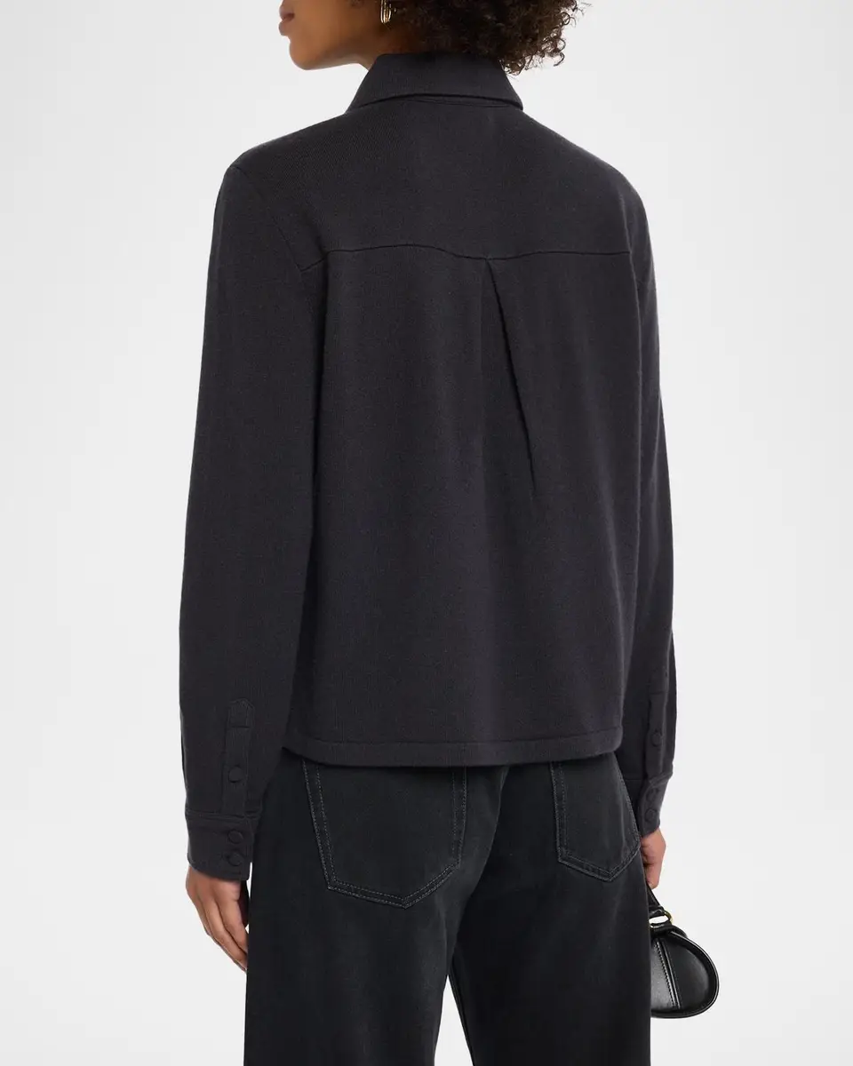 TSE Cashmere Cashmere Button-Front Shirt | Thumbnail 3 TSE Cashmere Cashmere Button-Front Shirt | Thumbnail 3