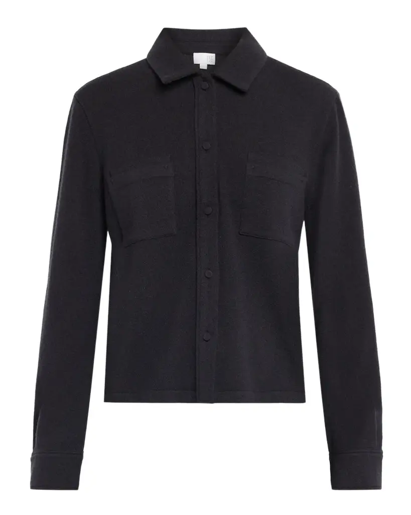TSE Cashmere Cashmere Button-Front Shirt
