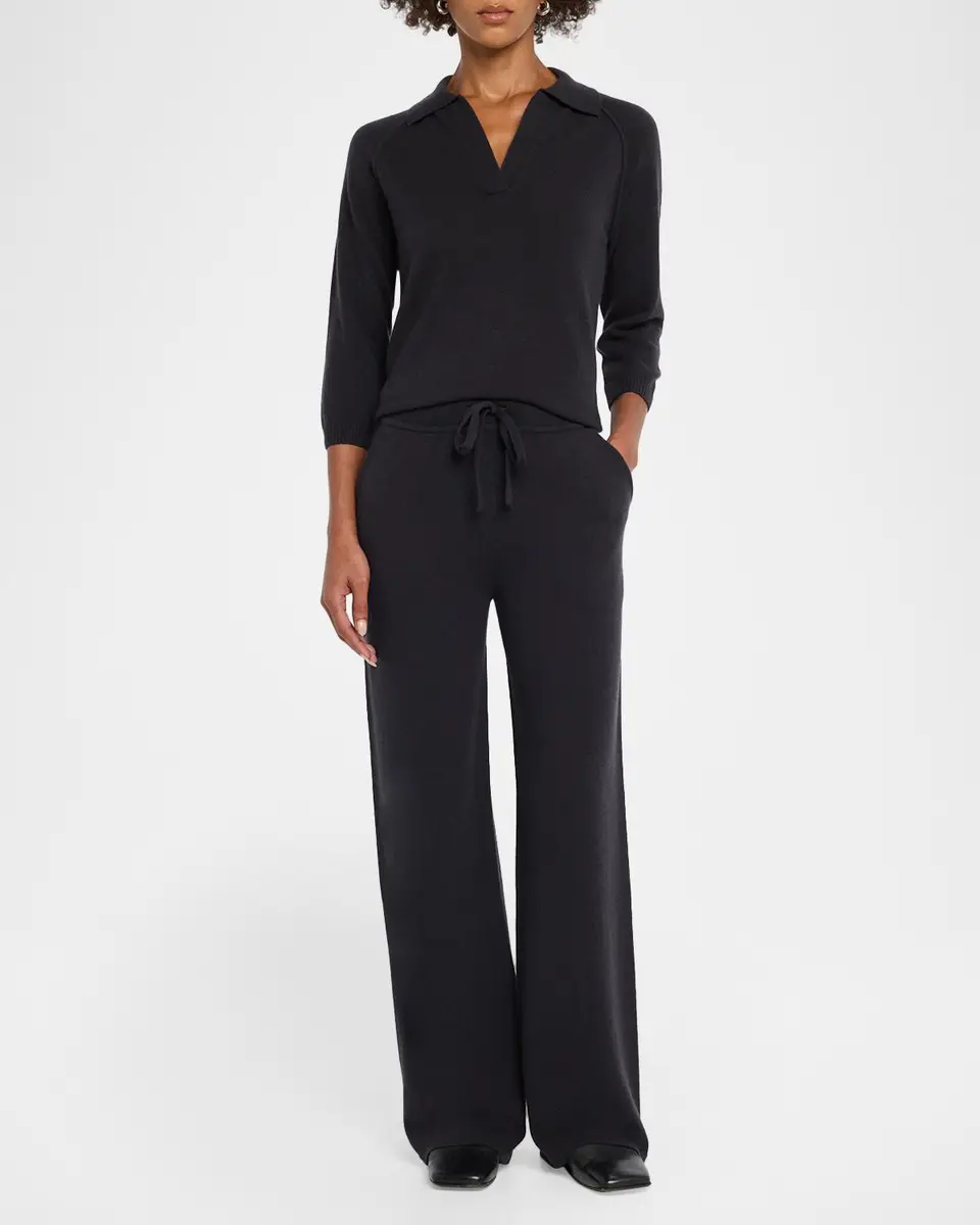 TSE Cashmere Cashmere 3/4-Sleeve Polo Sweater | Thumbnail 2 TSE Cashmere Cashmere 3/4-Sleeve Polo Sweater | Thumbnail 2
