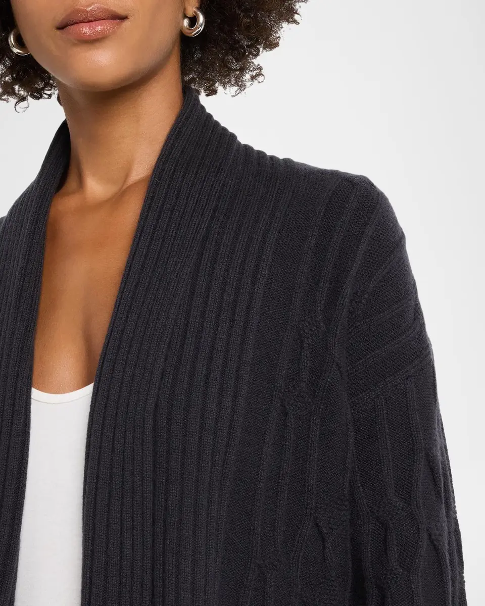 TSE Cashmere Shawl-Collar Cable-Knit Cardigan | Thumbnail 5 TSE Cashmere Shawl-Collar Cable-Knit Cardigan | Thumbnail 5