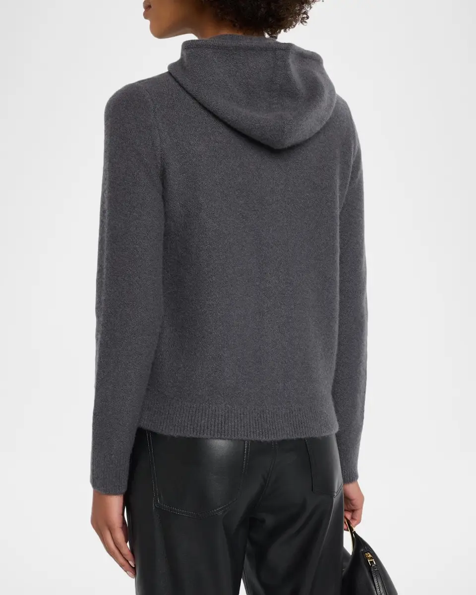 TSE Cashmere Cashmere Boucle Hooded Zip-Front Cardigan | Thumbnail 3 TSE Cashmere Cashmere Boucle Hooded Zip-Front Cardigan | Thumbnail 3