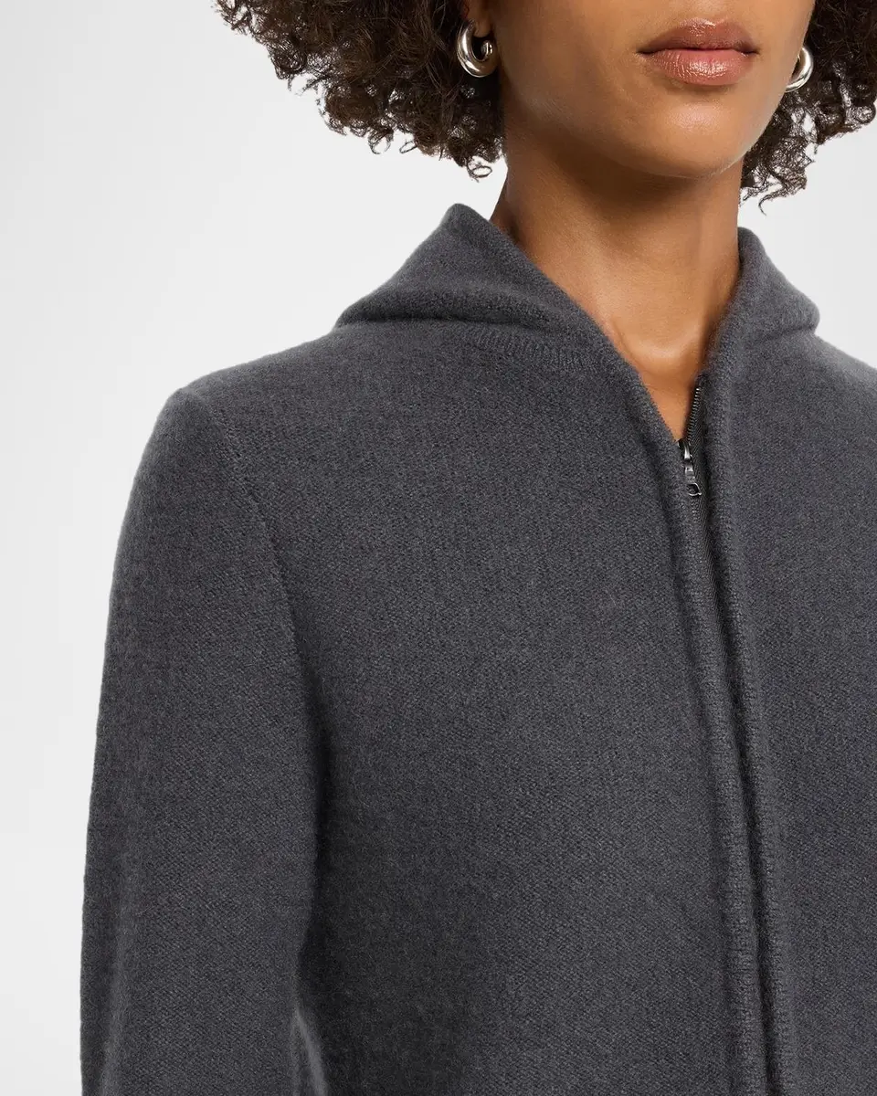 TSE Cashmere Cashmere Boucle Hooded Zip-Front Cardigan | Thumbnail 5 TSE Cashmere Cashmere Boucle Hooded Zip-Front Cardigan | Thumbnail 5