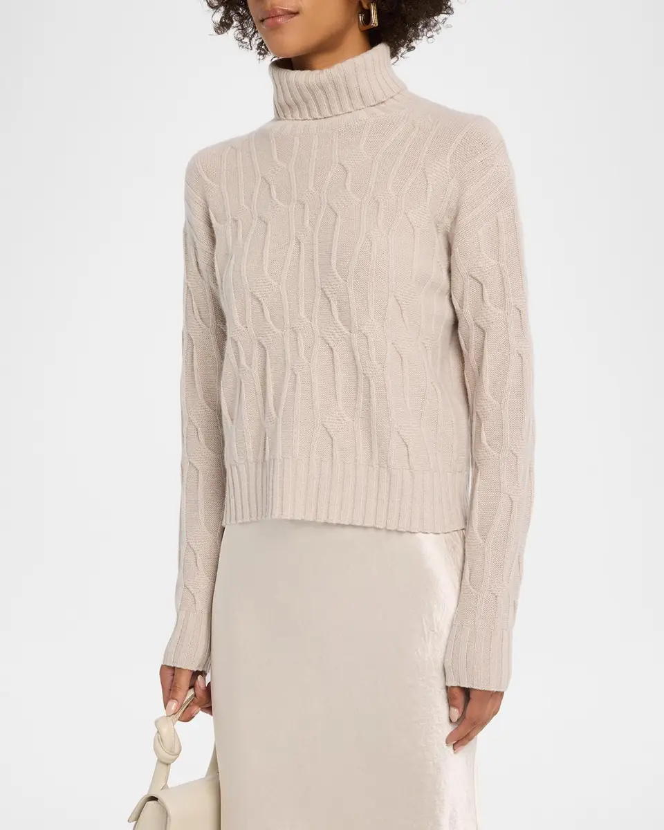 TSE Cashmere Textural Knit Turtleneck Sweater | Thumbnail 4 TSE Cashmere Textural Knit Turtleneck Sweater | Thumbnail 4